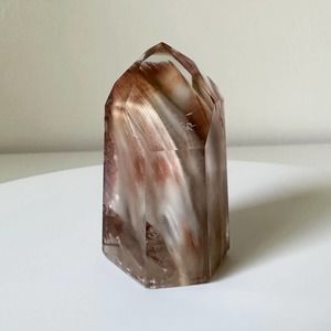 Fire Amphibole Quartz Tower Angel Phantom Point Crystal Natural High Quality